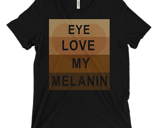 GW Tri-blend T-Shirt (EYE LOVE MELANIN) - ThePlugg.co