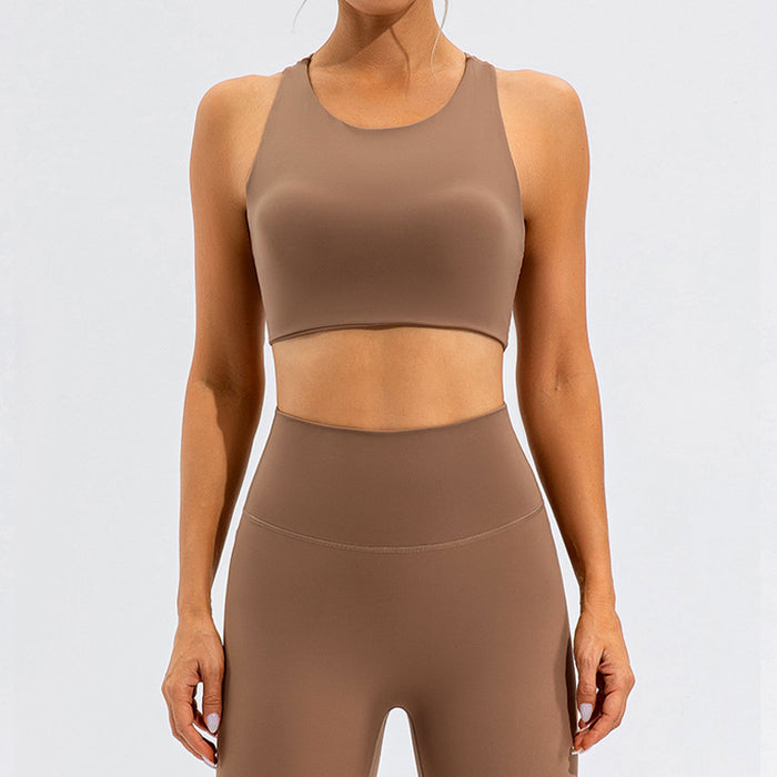 Sports Bra Top Open Back