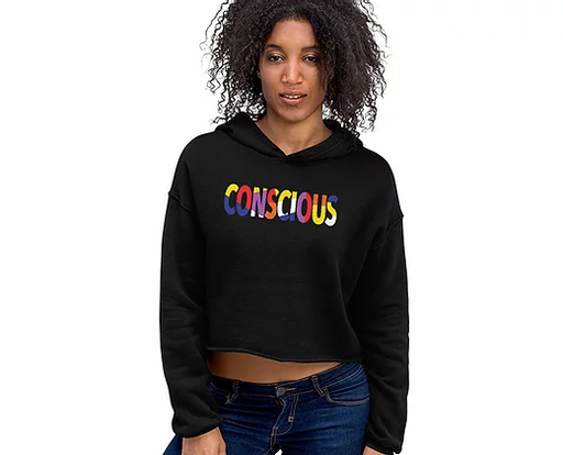 Conscious Color Spectrum Crop Hoodie - ThePlugg.co