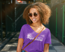 Melanin Supreme™ Women V-Neck Poly Jersey - ThePlugg.co