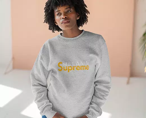 Melanin Supreme™ Crewneck Sweatshirt - ThePlugg.co