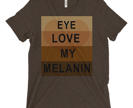 GW Tri-blend T-Shirt (EYE LOVE MELANIN) - ThePlugg.co