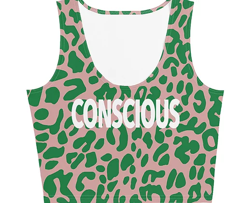 Conscious™ Pink and Green Crop Top - ThePlugg.co