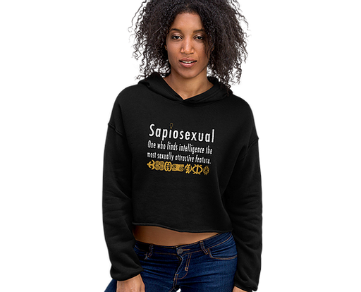 Sapiosexual Crop Hoodie - ThePlugg.co