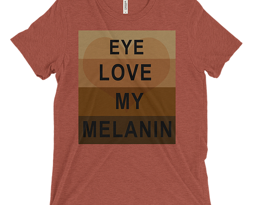GW Tri-blend T-Shirt (EYE LOVE MELANIN) - ThePlugg.co
