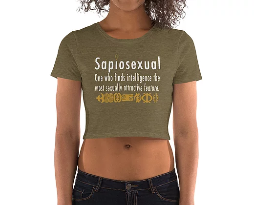 Sapiosexual Crop Top - ThePlugg.co