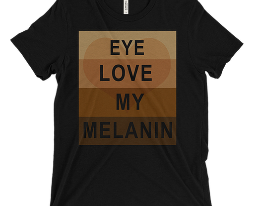GW Tri-blend T-Shirt (EYE LOVE MELANIN) - ThePlugg.co
