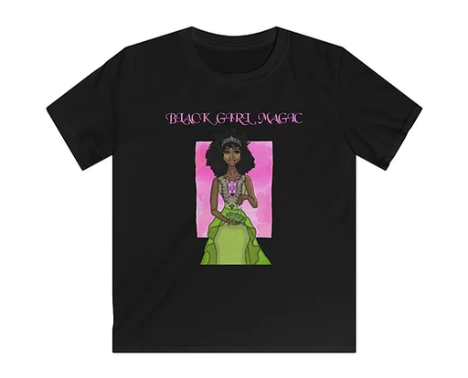 Black Girl Magic Kids Softstyle Tee - ThePlugg.co