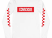 Conscious™ Unisex Long Sleeve Checkers Tee - ThePlugg.co