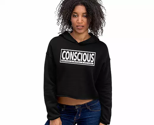 Classic Conscious Crop Hoodie - ThePlugg.co